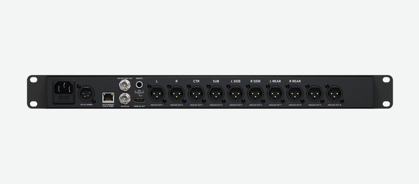 Blackmagic 2110 IP SDI to HDMI 12G-10 Rear