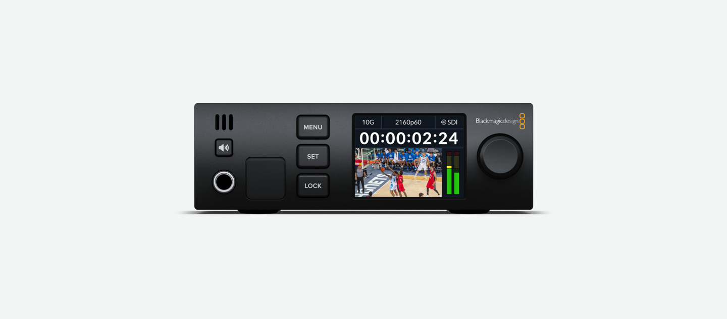 Blackmagic 2110 IP UpDownCross 12G Front