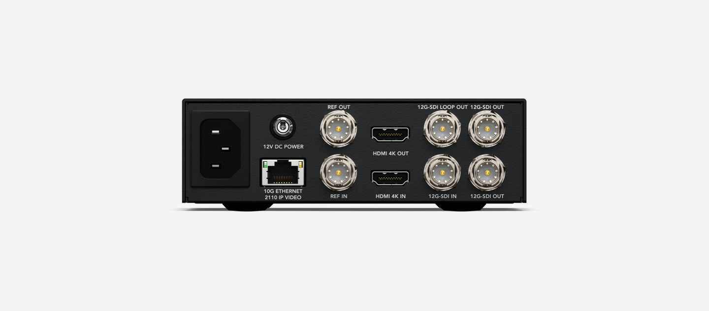 Blackmagic 2110 IP UpDownCross 12G Rear