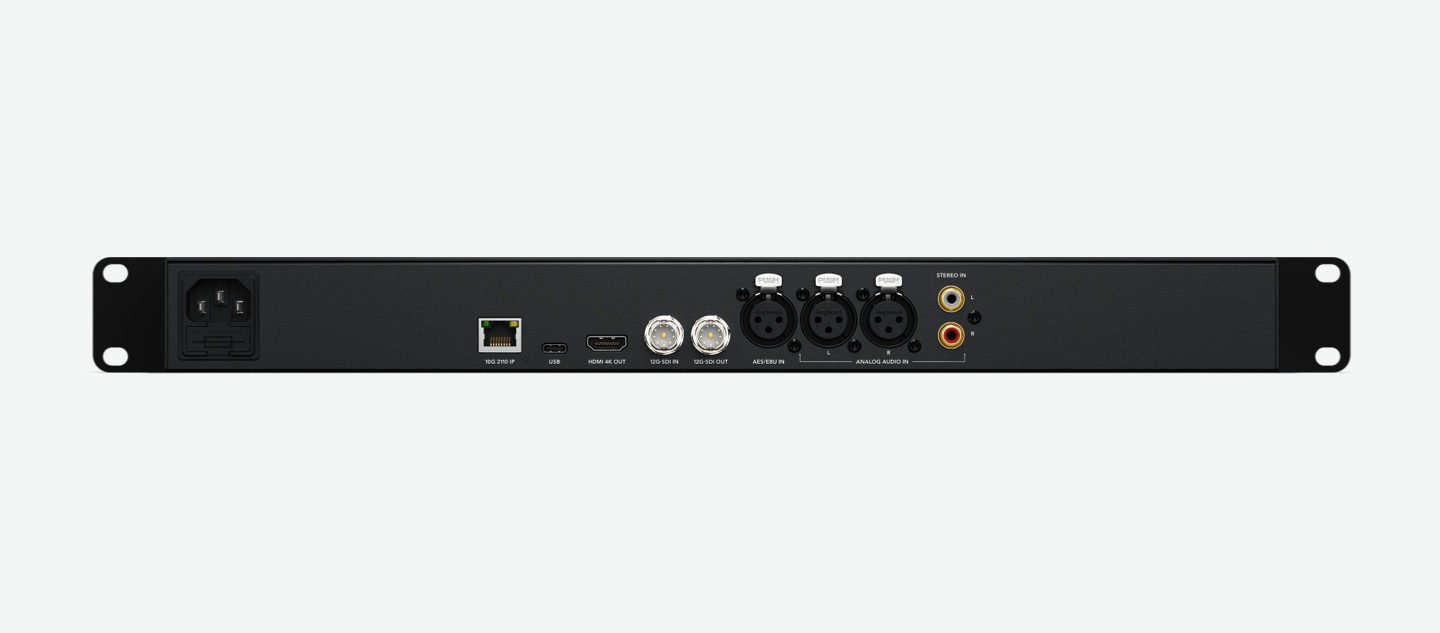 Blackmagic Audio Monitor 12G G3 Rear