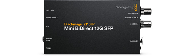 Blackmagic 2110 IP Mini BiDirect 12G SFP