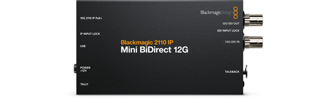 Blackmagic 2110 IP Mini BiDirect 12G