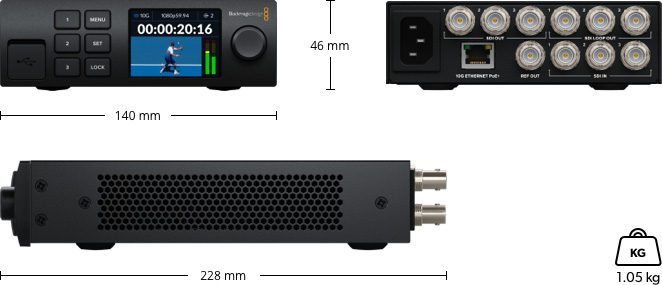 Blackmagic 2110 IP Converter 3x3G