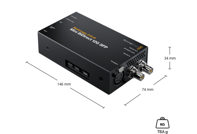 Blackmagic 2110 IP Mini BiDirect 12G SFP