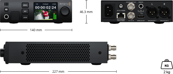 Blackmagic 2110 IP SDI to HDMI 12G