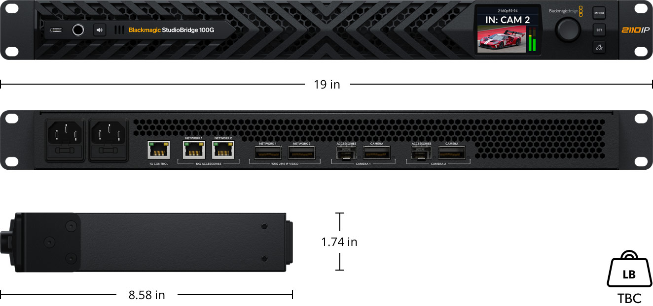 Blackmagic 2110 IP Converter – Tech Specs | Blackmagic Design
