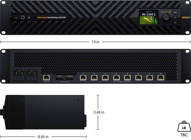 Blackmagic StudioBridge 10G PWR
