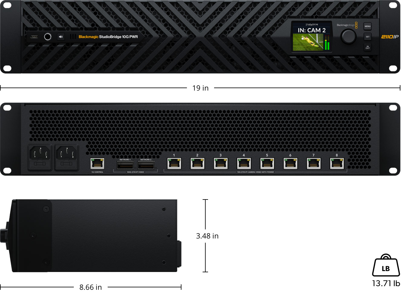 Blackmagic 2110 IP Converter – Tech Specs | Blackmagic Design