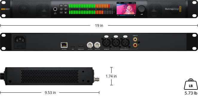 Blackmagic Audio Monitor 12G – Tech Specs | Blackmagic Design