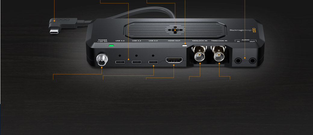 Blackmagic Camera ProDock Connections Diagram