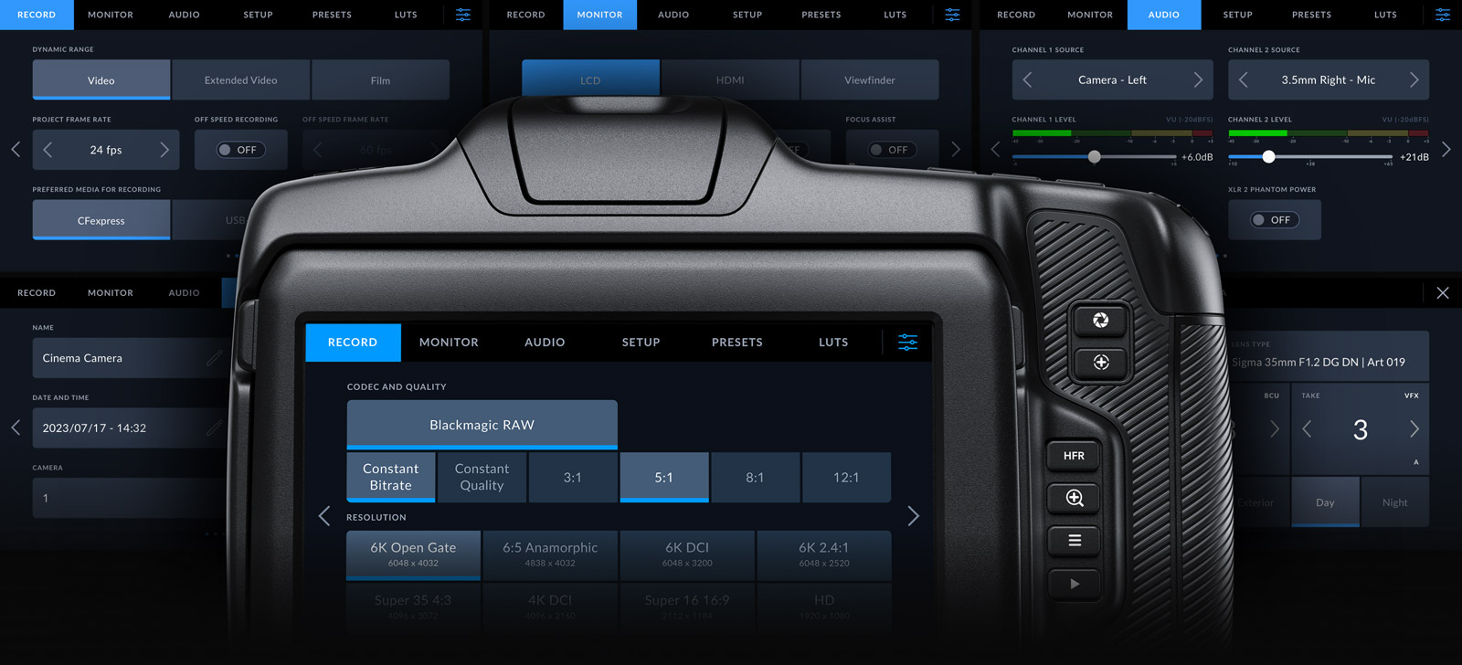 Powered by Blackmagic OS