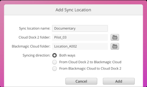 Set Sync Direction