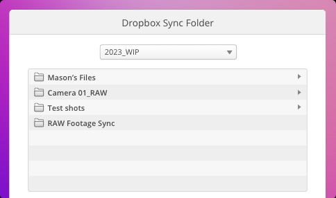 Set Sync Folders