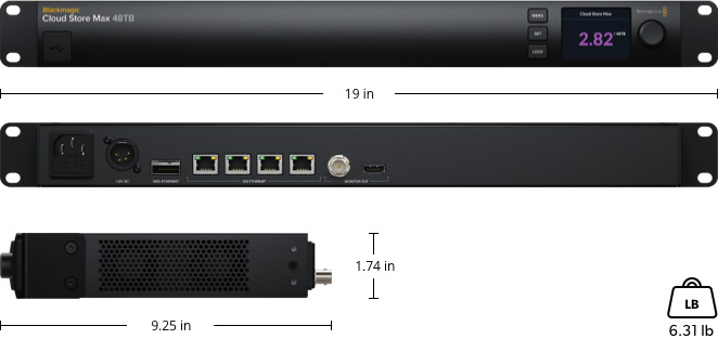 Blackmagic Cloud Store Max 48TB