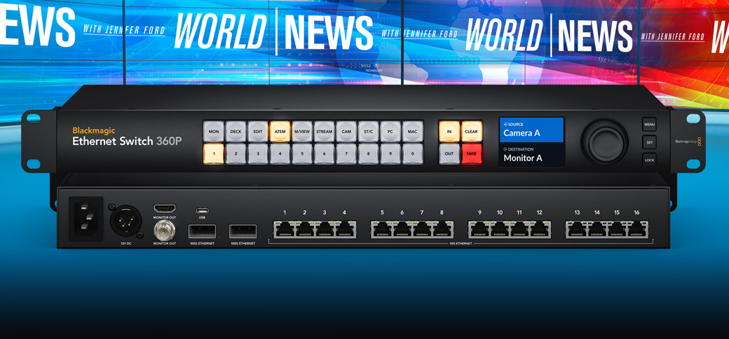 Add Connections with the Blackmagic Ethernet Switch