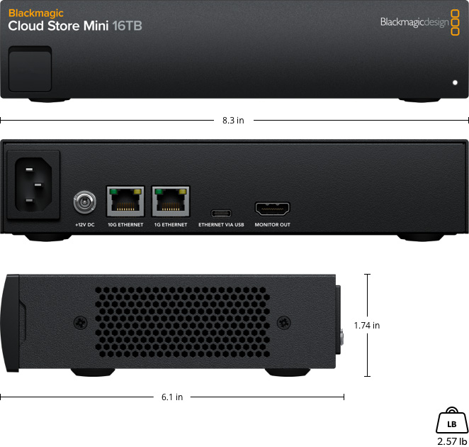 Blackmagic Cloud Store Mini/Max – Tech Specs | Blackmagic Design