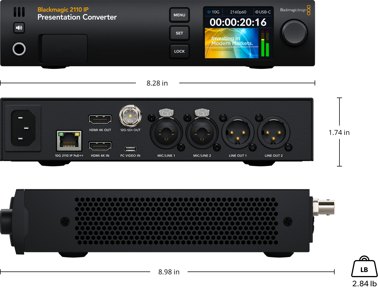 Blackmagic 2110 IP Presentation Converter