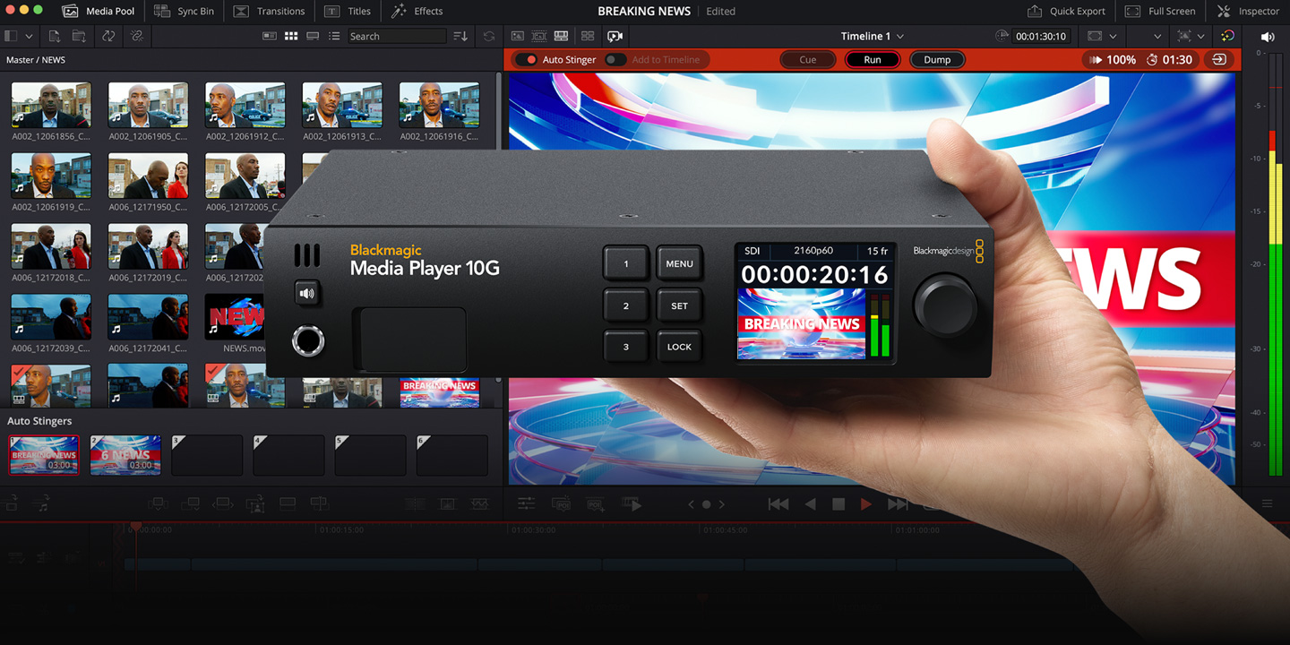 Now you can use DaVinci Resolve 19 as a media player and replay solution!
