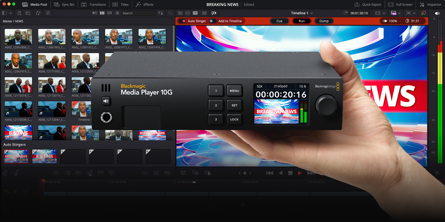 Now you can use DaVinci Resolve 19 as a media player and replay solution!