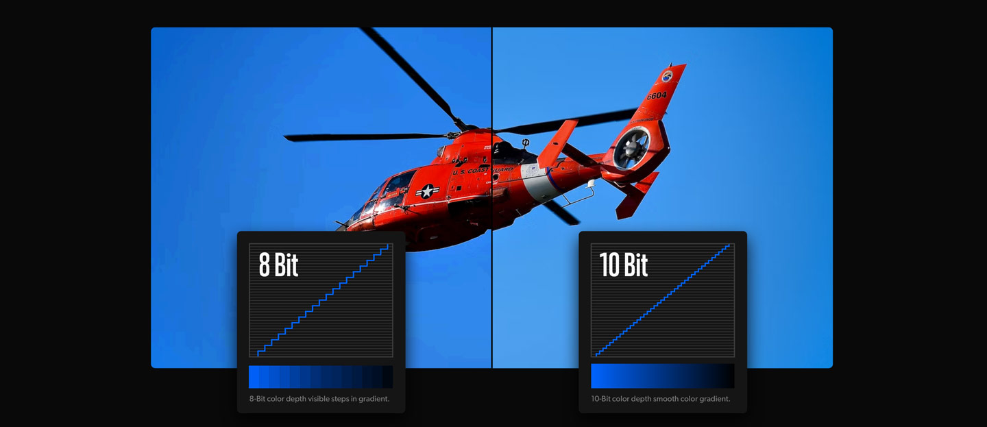 Get True 10-Bit Broadcast Video Quality