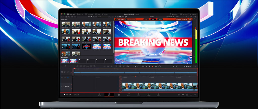 Get News Editing and Replay in DaVinci Resolve 19!
