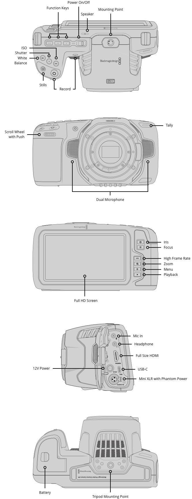 blackmagic pocket cinema camera 6k pro battery