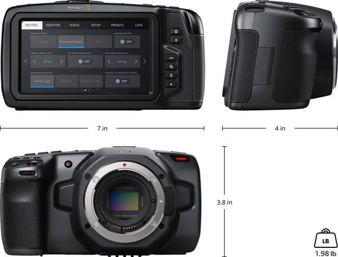 Blackmagic Pocket Cinema Camera – Tech Specs | Blackmagic Design