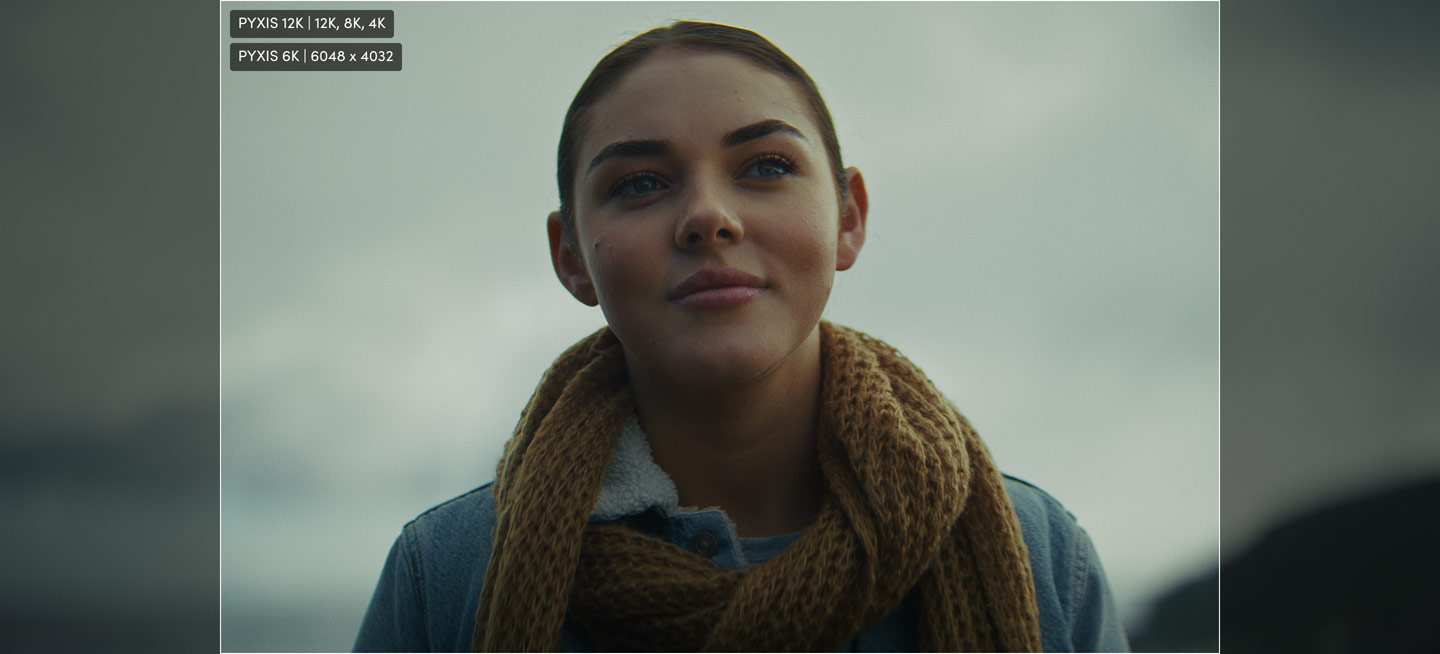 Blackmagic PYXIS 6K PL dengan sensor full frame HDR 36 x 24 mm dan dynamic range 13 stops