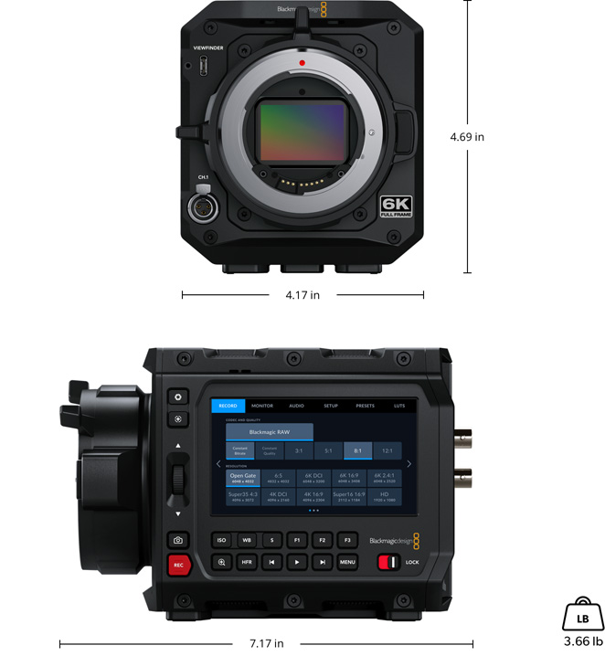 Blackmagic PYXIS 6K EF