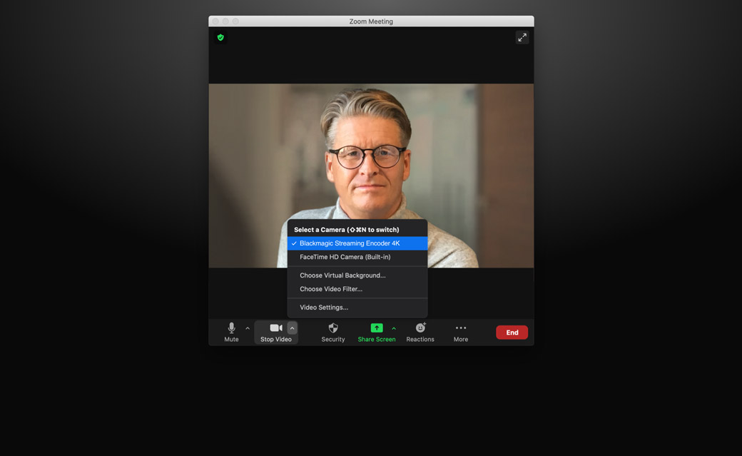 USB Webcam Output for Video Software