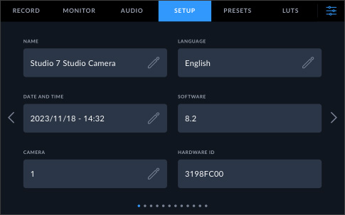Central Control for Camera Settings