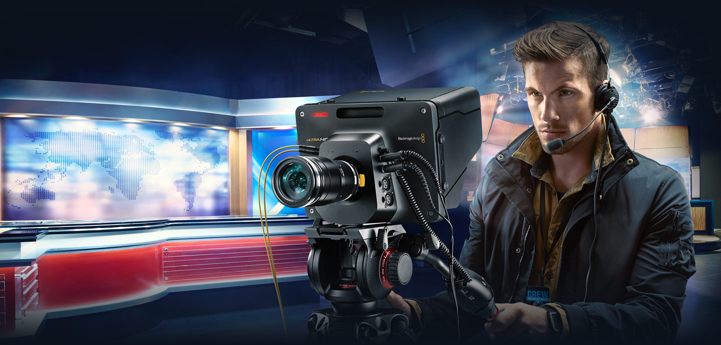 live production illustration with the Blackmagic Studio Camera