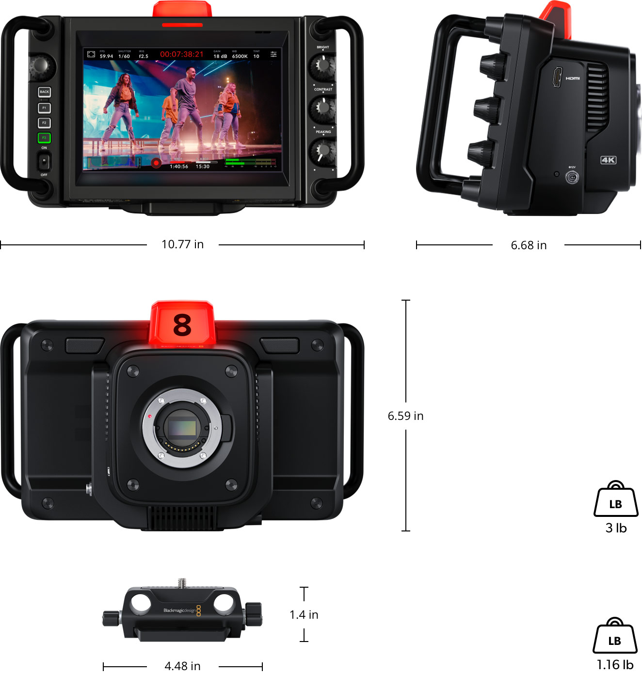 Blackmagic Studio Camera Tech Specs Blackmagic Design