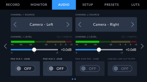 Audio Inputs and Monitoring