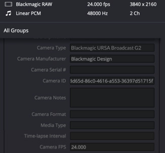 RAW Metadata