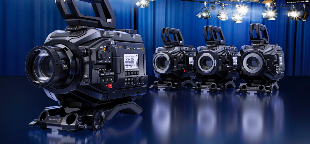 Blackmagic Design URSA Broadcast G2 4K Studio Camera Package Qty 3