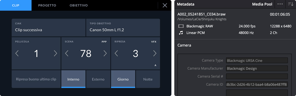 Digital Slate for Fast Metadata Entry