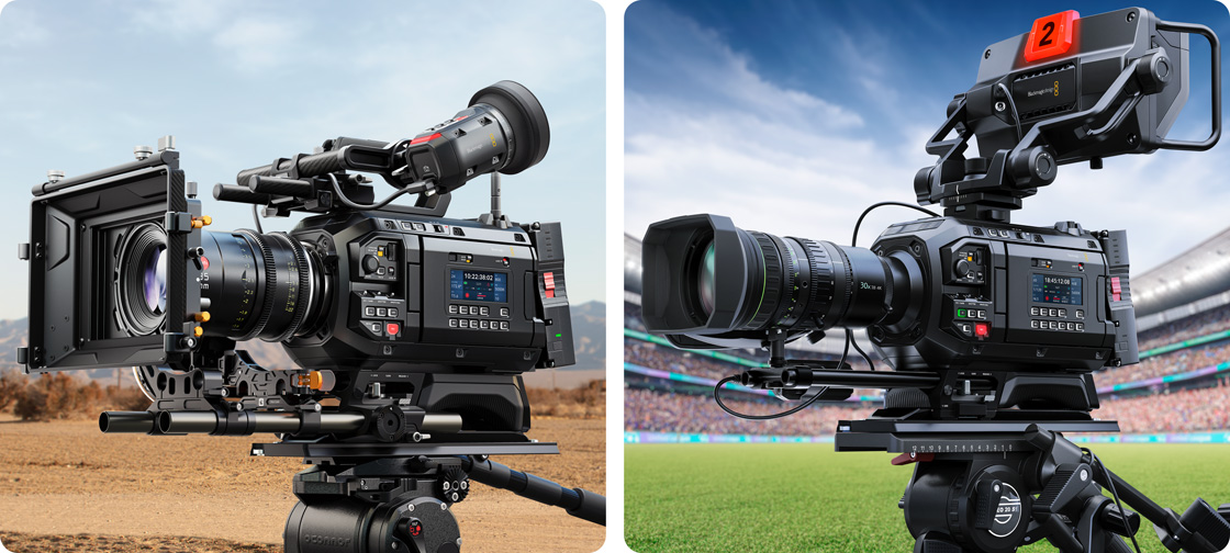 blackmagic ursa cine configured for cinema and live production