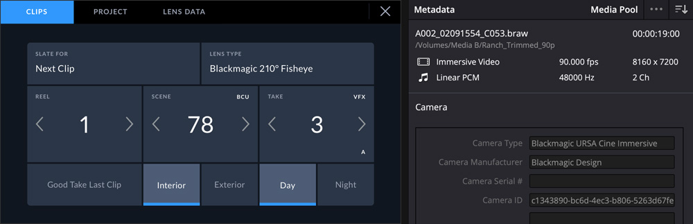 Digital Slate for Fast Metadata Entry