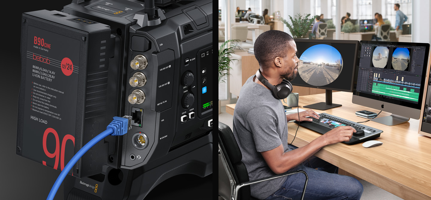 Upload Media to Blackmagic Cloud via Ethernet, Wifi or Mobile Data!