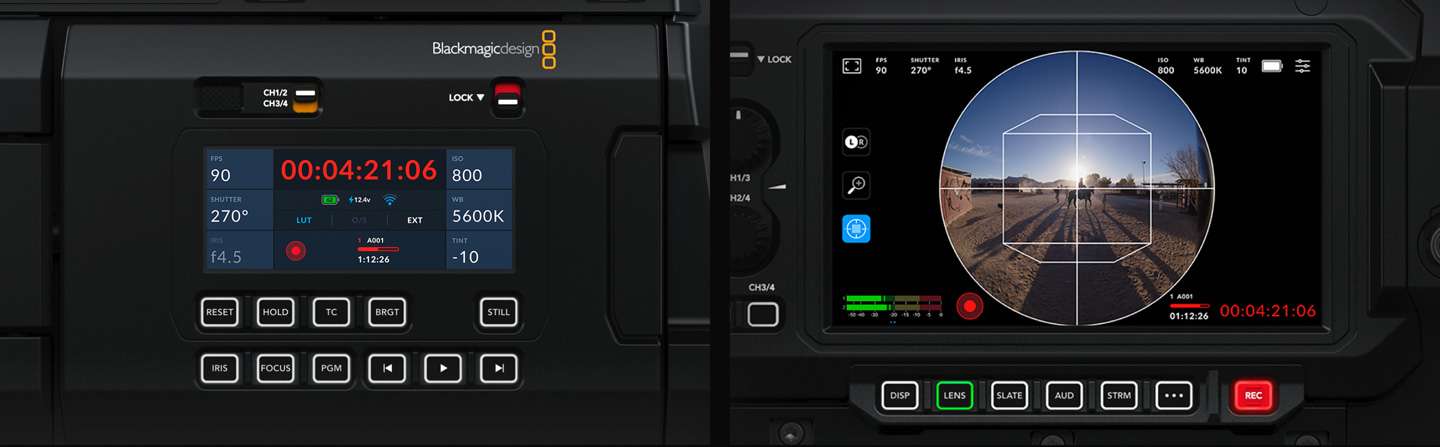 High Resolution Monitoring and Camera Control