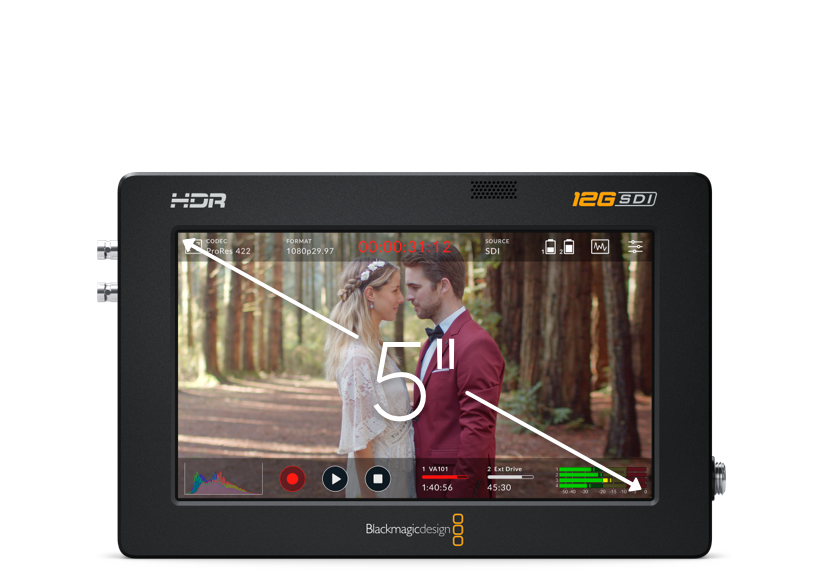 Blackmagic VideoAssist 5インチ 12G HDR
