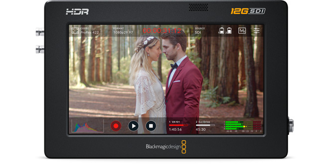 Blackmagic Video Assist 12G HDR 5インチ目立った傷はなく完動美品です