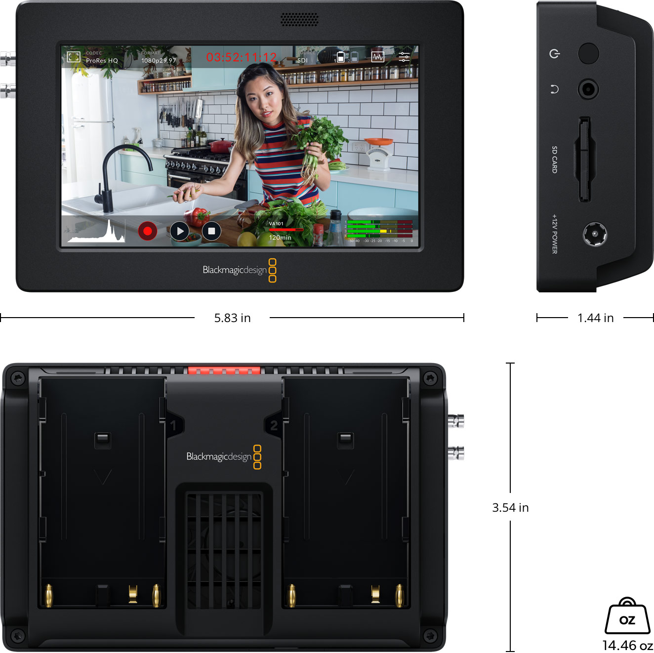 Blackmagic Video Assist Tech Specs Blackmagic Design