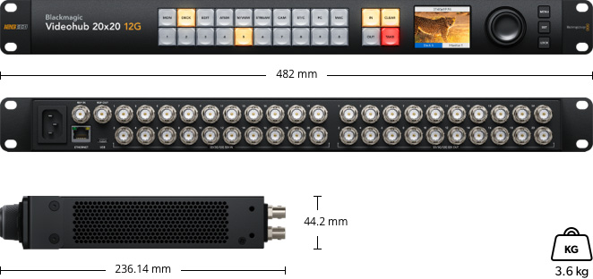 Blackmagic Videohub 20x20 12G