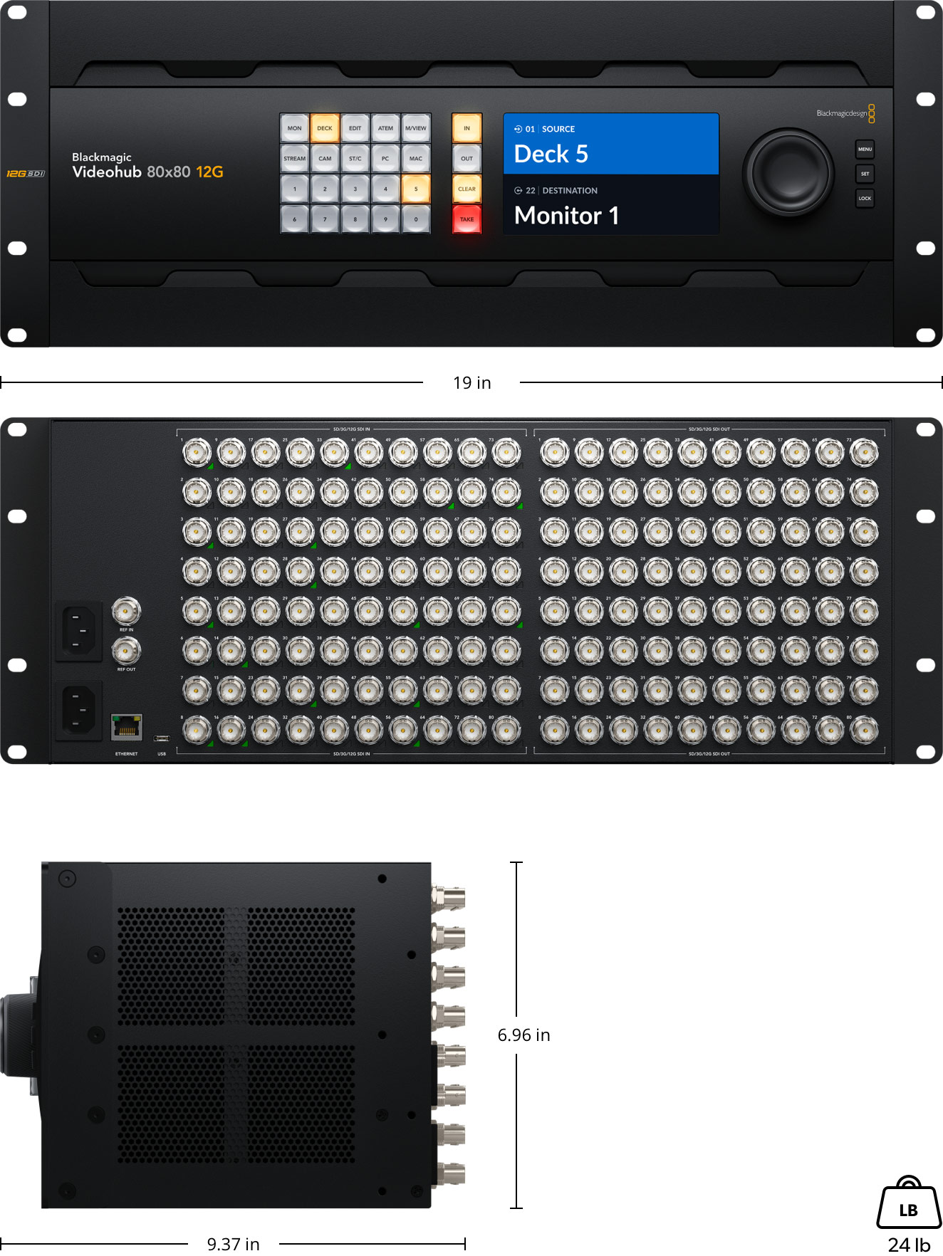Blackmagic Videohub – Tech Specs | Blackmagic Design