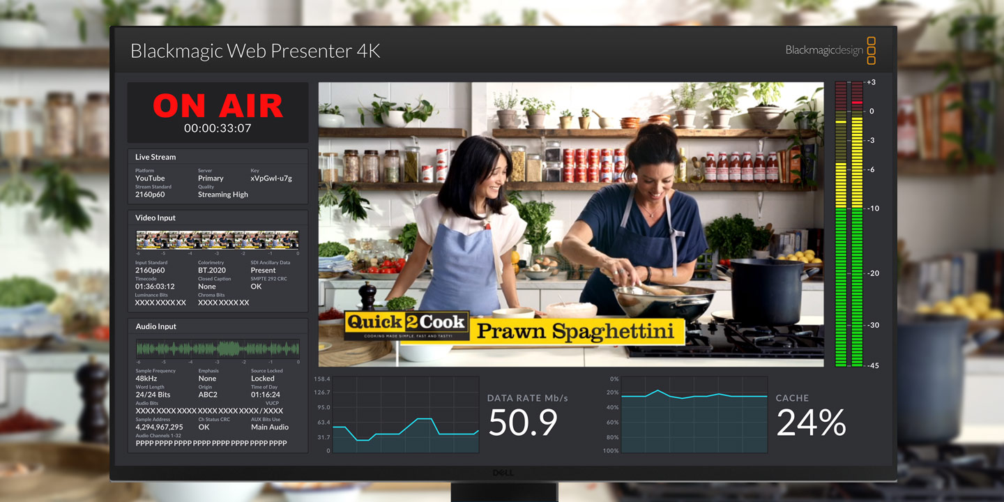 Blackmagic Web Presenter 4K - Codificador de Streaming 4K