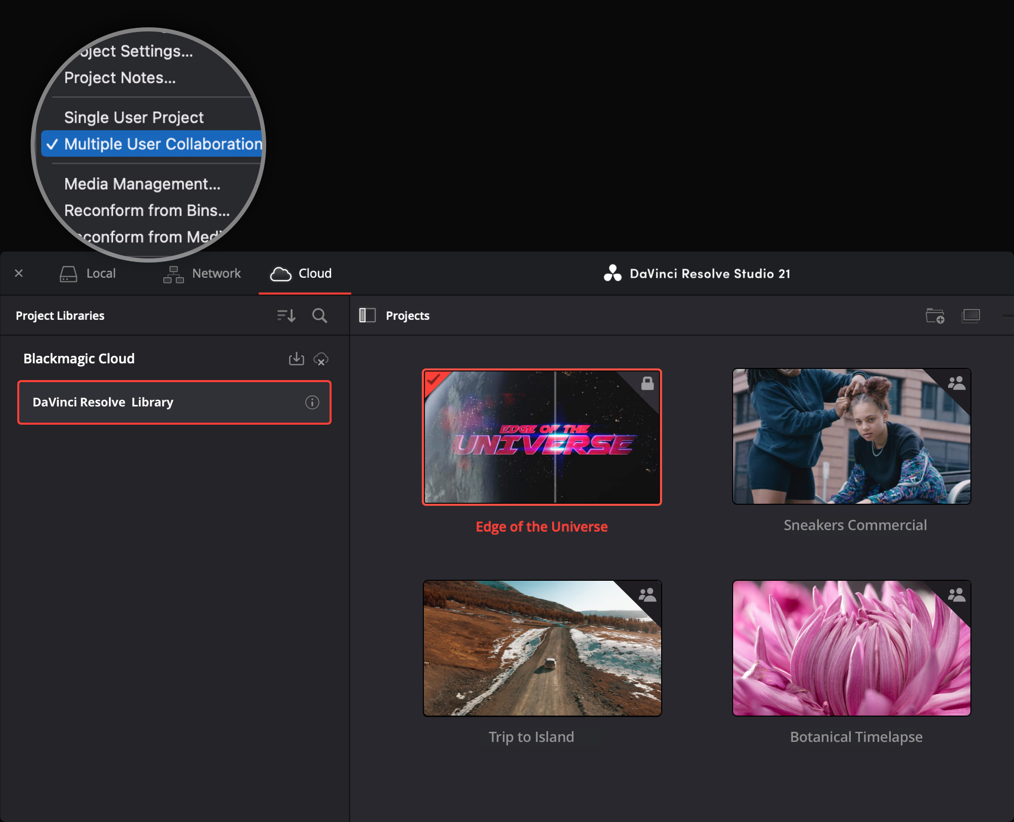 Blackmagic Cloud ID