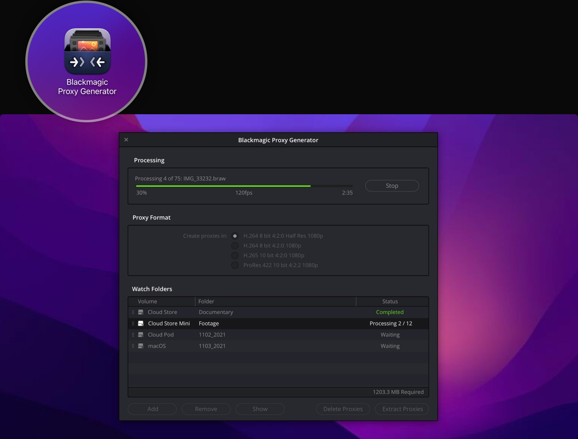 Blackmagic Proxy Generator