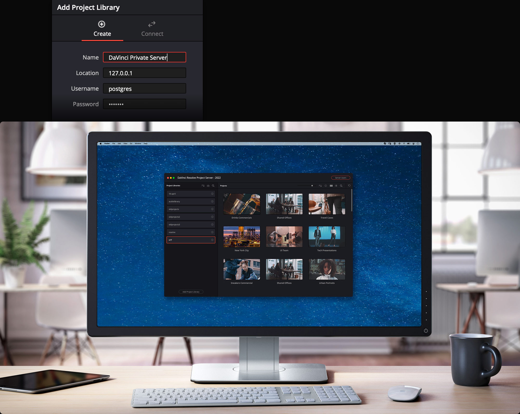 DaVinci Resolve Project Server